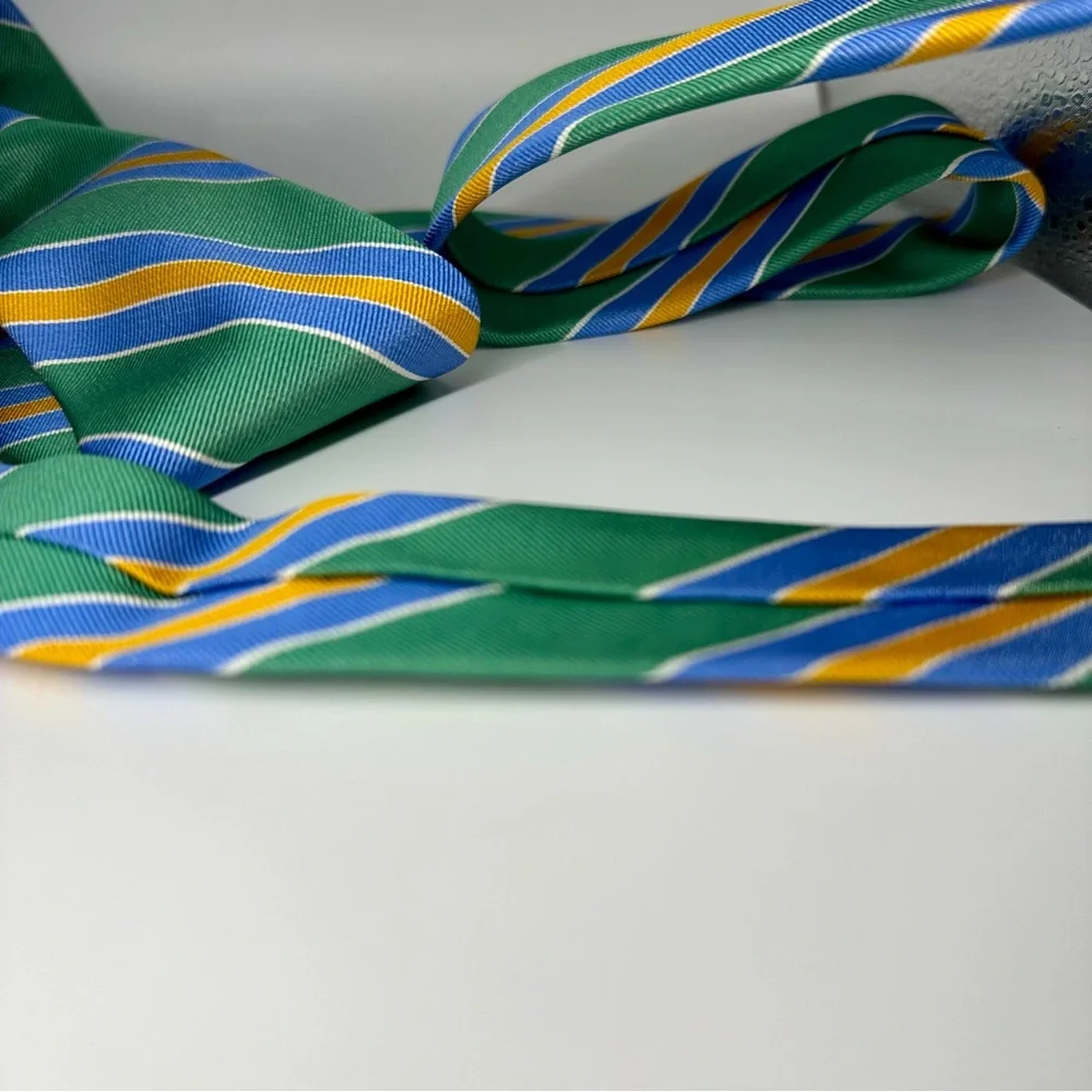 Untipped Aleta Milano Stripe Striped Silk Classic Tie 60”x4” for Area Co.